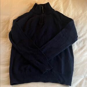 Crewcuts Boys Navy Quarter Zip Up Sweater